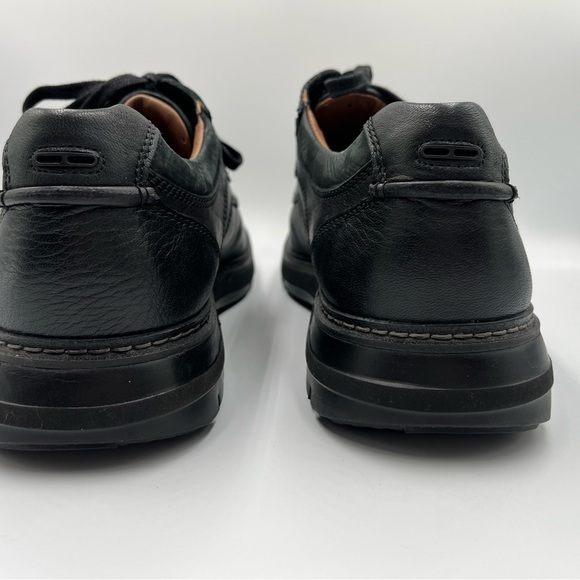 Men’s Clark’s Unstructured Black Leather Oxfords Size 11 - Picture 4 of 16